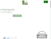 Tablet Screenshot of brenner-motorgeraete.de